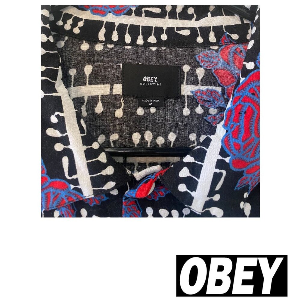 Obey Classic Soft Button-Down M - image 3